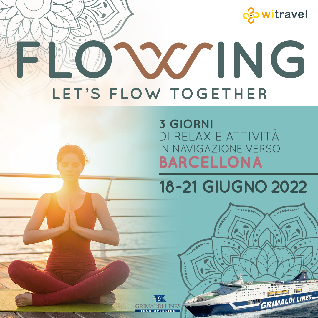 Flowing (18 – 21 Giugno 2022) – 3 giorni di attività e relax in navigazione verso Barcellona